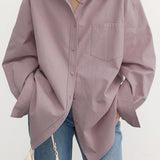 Oversized dámská blůza v starorůžové – Ležérní, Elegantní & Univerzální