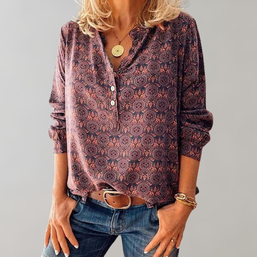 Amelia | Dámská Blůza s Boho Potiskem