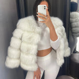 Lacy | Vysoce kvalitní umělá kožešinová bunda – Elegantní design pro eleganci a komfort