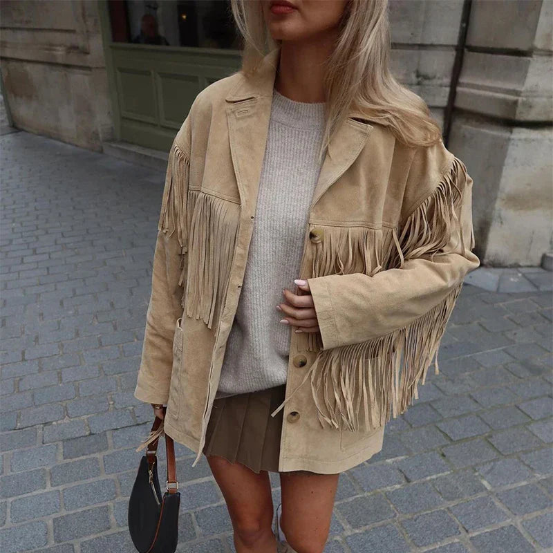 Dakota | Semišové třásně – Boho-Chic se setkává se západním stylem