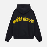 Oversized mikina s potiskem „With Love“