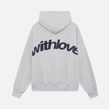 Oversized mikina s potiskem „With Love“